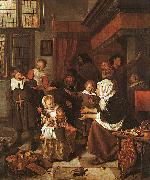 Jan Steen The Feast of St.Nicholas USA oil painting reproduction